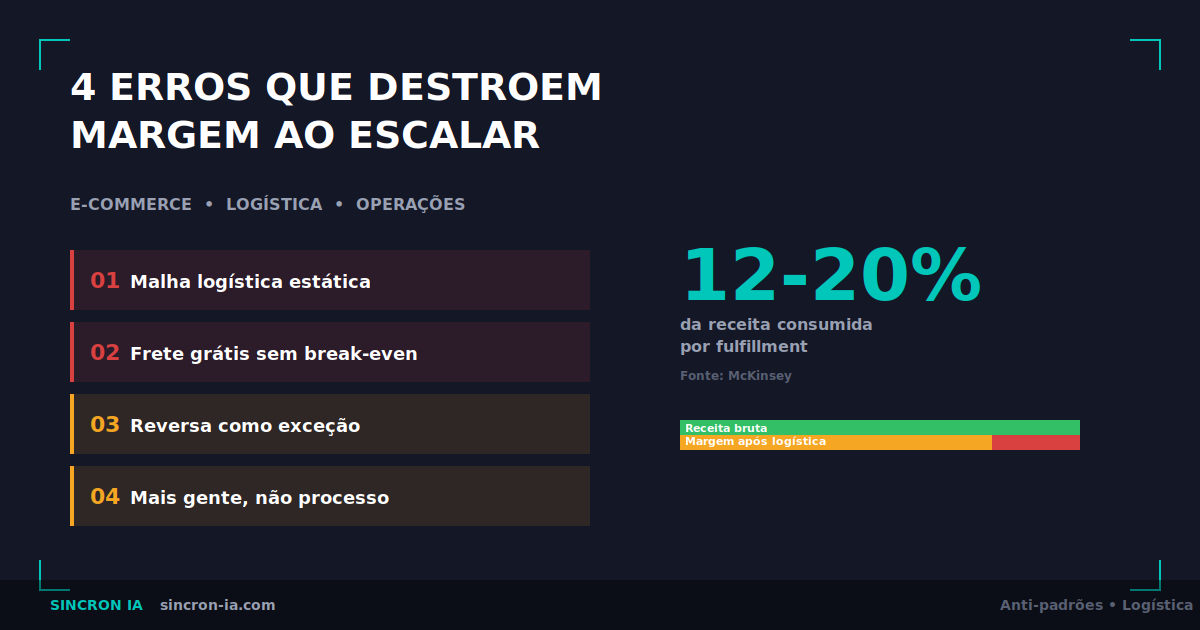 4 Erros Que Destroem Margem ao Escalar E-commerce