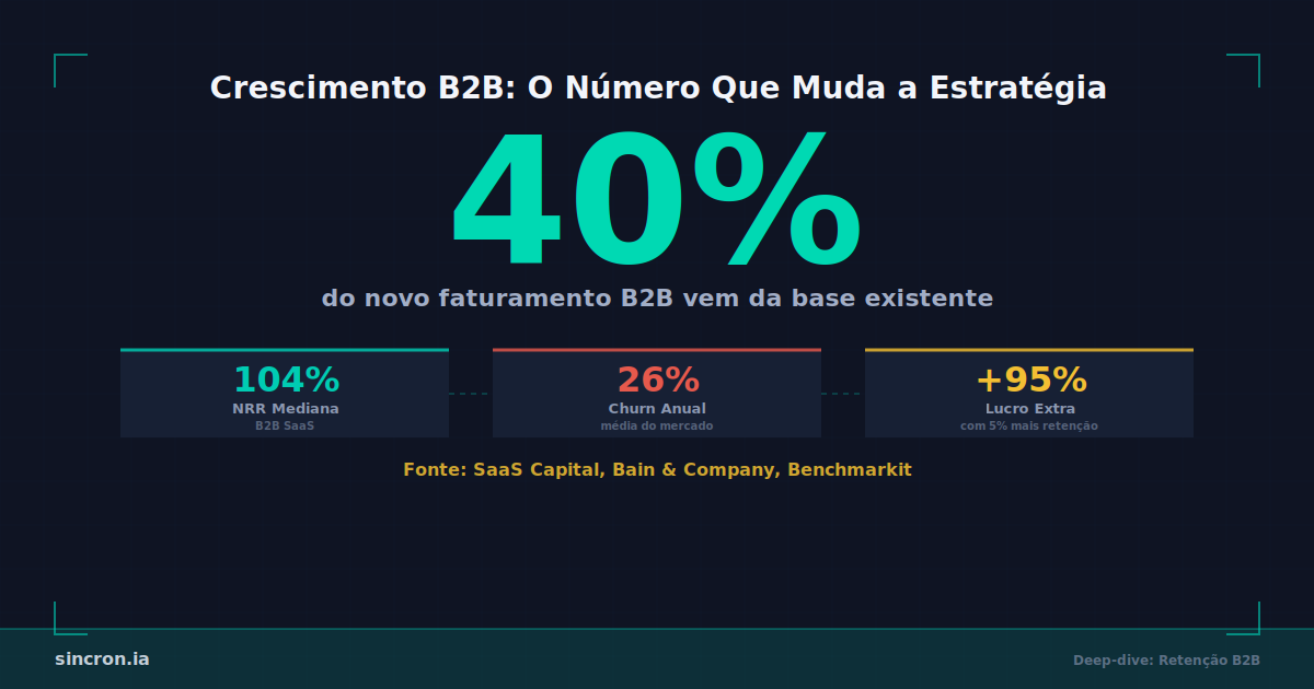 40% do Crescimento B2B Vem de Quem Já É Cliente