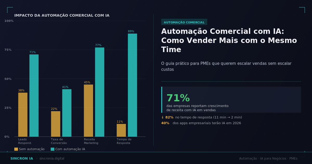 Automação Comercial com IA: Como Vender Mais com o Mesmo Time